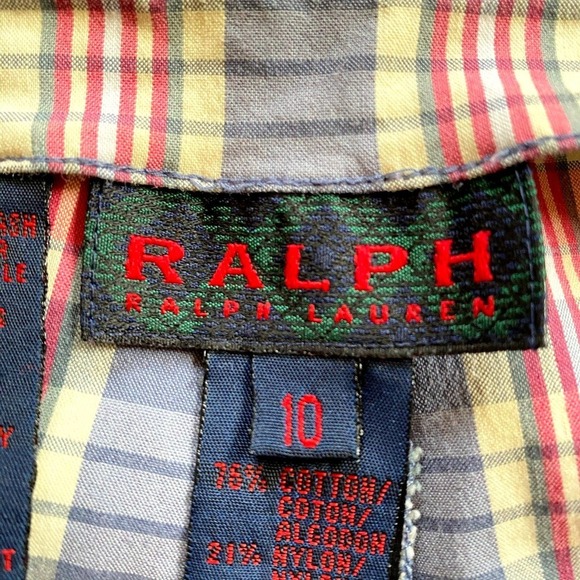 Vintage RALPH Ralph Lauren Womens Sz 10 Plaid Bermuda Walking Shorts - Picture 5 of 5